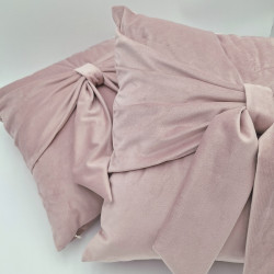 Luvoti sametový polštář s mašlí (sada 2 ks)