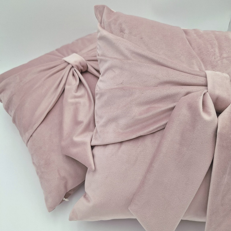 Luvoti sametový polštář s mašlí (sada 2 ks)