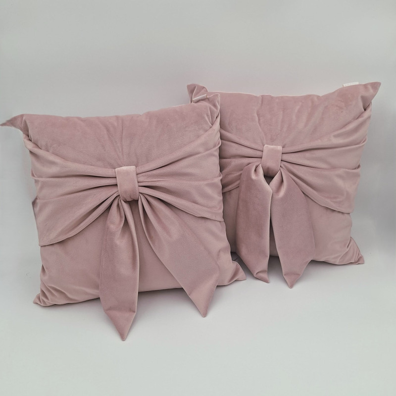 Luvoti sametový polštář s mašlí (sada 2 ks)