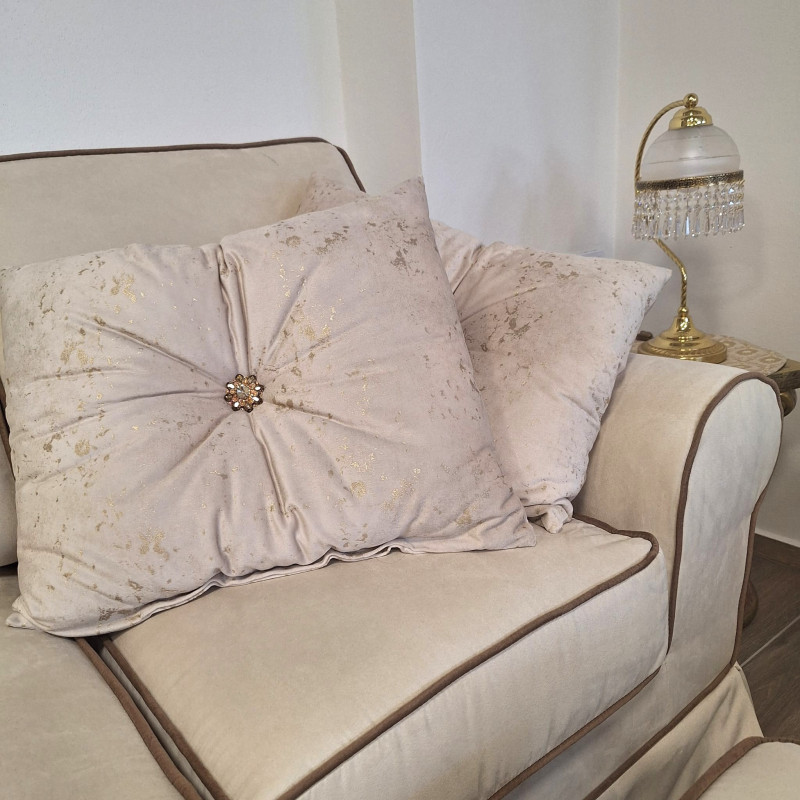 Luvoti polštář s kamínkovou broží (sada 2 ks)