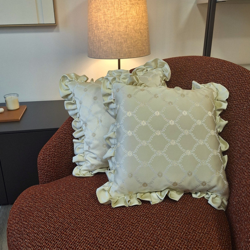 Luvoti polštář se vzorem a lemem (sada 2 ks)