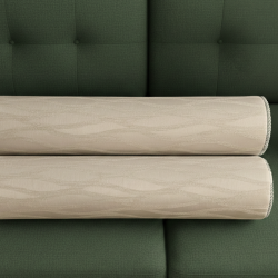 Luvoti béžový válec se třpytivými vlnami a paspulí (sada 2 ks)