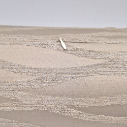 Luvoti béžový válec se třpytivými vlnami a paspulí (sada 2 ks)