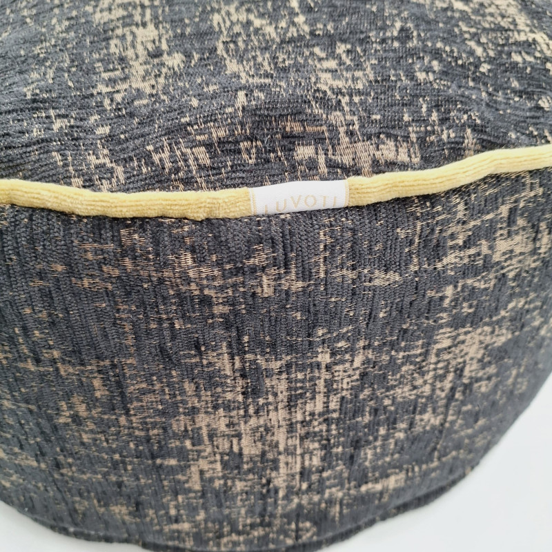 Luvoti černý pouf black fresco