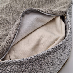 Luvoti střední sedací vak grey tweed