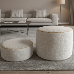 Luvoti střední sedací vak grey tweed