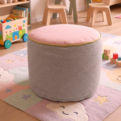 Luvoti střední sedací vak pink tweed