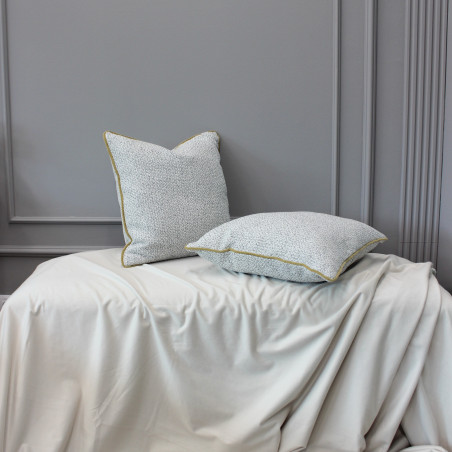 Šedý polštář s tweedovou texturou - sada 2 ks