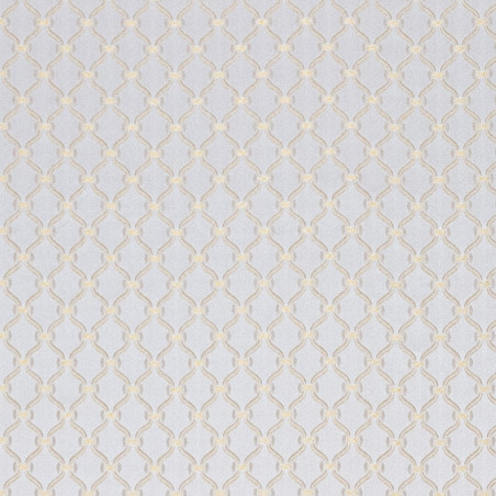 Zámecká látka Contessina Rhombus pearl white, Sarelli