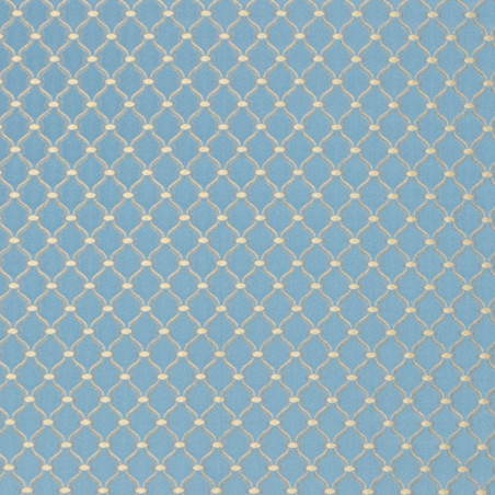 Zámecká látka Contessina Rhombus sky blue, Sarelli