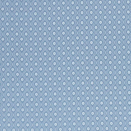 Zámecká látka Croisette Geometric azure, Sarelli