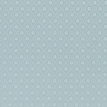 Zámecká látka Croisette Geometric green mint, Sarelli