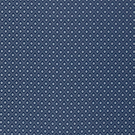 Zámecká látka Croisette Geometric night blue, Sarelli