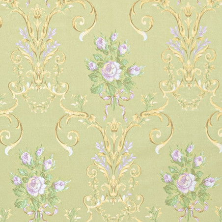 Zámecká látka Elizabeth Main pistachio green, Sarelli