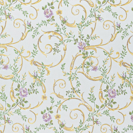 Zámecká látka Elizabeth Flower One pearl white , Sarelli